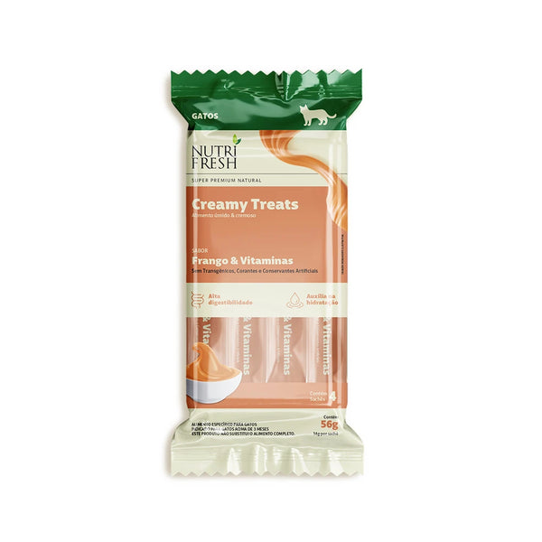 Petisco Cremoso Nutrifresh Creamy Treats para Gatos 56 g