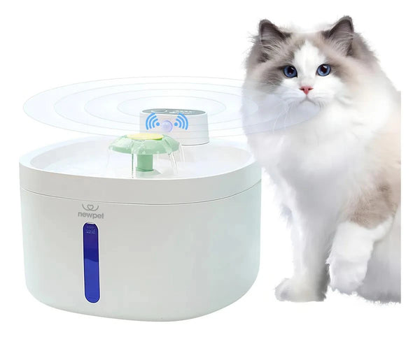New Pet sensor sem fio bebedouro fonte para gato cão 2.6L